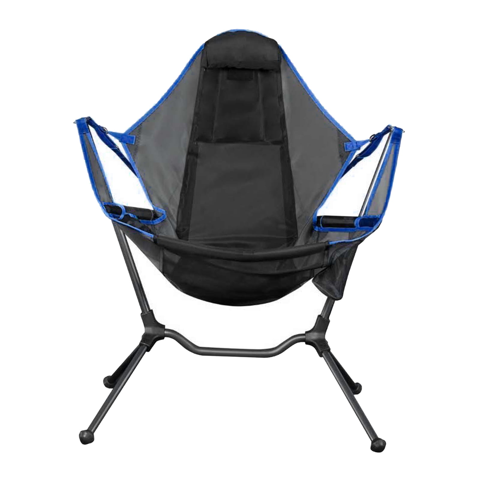 Portable Rocking Chair Outdoor Camping Foldable Seat Cup Phone Holder Polyester 