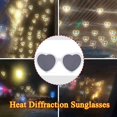 thumbnail image 2 of Gafas de sol UBIUO con forma de corazón, gafas de difracción con efecto de corazón, accesorios para festivales, gafas con luces para fiestas, regalos de amor, 2 of 5