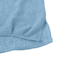 thumbnail image 4 of Cotton Linen Shirts for Women Summer 2026 Trendy Crewneck Short Sleeve Tops Casual Loose Fit Blouses by Yigetop Sky Blue 2XL, 4 of 4
