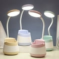 thumbnail image 2 of 1 Ensemble Lampe de Bureau Rechargeable Lumière Douce à Intensité Réglable Porte-Stylo Type Lampe de Table LED Déco Maison pour Amazon Kindle Liseuse Kobo, 2 of 10