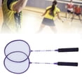 thumbnail image 1 of Adults Badminton Rackets Iron Alloy Badminton Rackets Set for Outdoor Backyard, 1 of 7