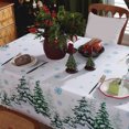 thumbnail image 5 of HongHeng Christmas Tablecloth 59 x 70 Inch, Christmas Decorations for Home Xmas Tree Decor Merry Christmas Table Cover Winter Holiday Scallop Edge Table Cloth Party Table Decorations, 5 of 6