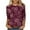 Multicolor Plus Size Blouse for Women_e, variant on CYMMPU Flower Printed 3/4 Sleeve Blouses for Women Dressy Casual Loose Fit Summer Fashion Shirts Spring Tunic Tops Round Neck Lightweight Basic T-Shirts Multicolor XXXXXL