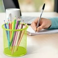 thumbnail image 3 of HBBKVI Pencil Holder, Round Metal Mesh Pen Holder for Home Office, Desk Organizer Makeup Brush Holder, 3 of 5