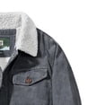 thumbnail image 4 of Lyinloo Men's Winter Thickened Corduroy Jacket Lamb Wool Loose Jacket Gray XXXXL, 4 of 4