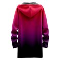 thumbnail image 4 of Womens Zip Up Long Hoodie Jacket Lightweight Tunic Sweatshirt Open Front Cardigan, 4 of 5