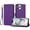 Purple, variant on ELEHOLD Wallet Case for iPhone 11 Pro, Shockproof Leather Stand Case with Magnetic Clasp & Hand Strap,Red