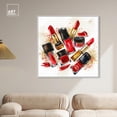 thumbnail image 3 of Lipstick and Nail Polish Collection Canvas Glam Art Prints by Art Remedy, White Frame, 40" x 40", 3 of 7