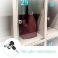 thumbnail image 4 of Voiceine Glass Cabinet Lock for Display Case Counter Toolbox Drawer Stylish Cabinet Lock with Key for Home and Office Replacement Cabinet Lock, 4 of 10