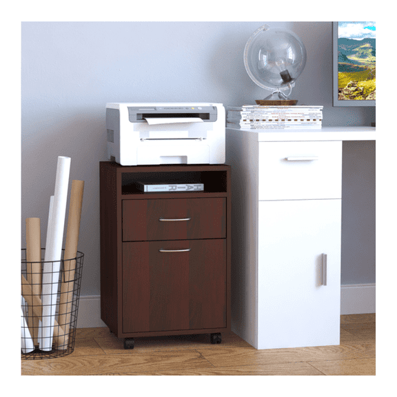 Storage Cabinet with Drawers, Mobile File Cabinet Under Desk
