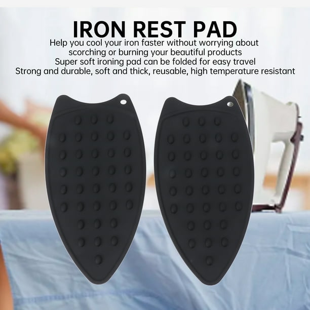 2Pcs Silicone Iron Rest Pad Durable Impact Resistant Heat