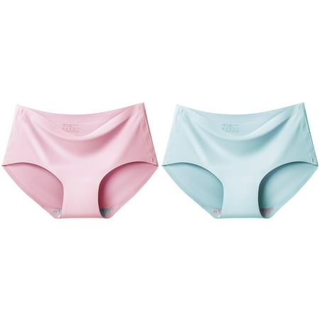 (2-Pack) Kcodviy Custom Letter Logo Low Panties Womens Small Waist Striped Tangas No Seamless Bikini Underwear Women Small Show Bikini Custom Thongs Lower Abdomen Waist Trainer Women Underwear Panti