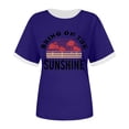 thumbnail image 3 of Xuewenshw T-Shirt à Col Rond Imprimé Élégant pour Femmes, 3 of 3