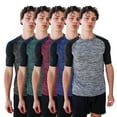 thumbnail image 5 of SPXTREME [5 Pack] Men’s Dry-Fit Activewear Crewneck T Shirts Running Gym Workout Quick Dry Tee Top, 5 of 10