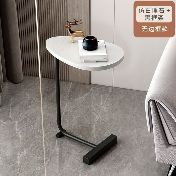 Mini mesa auxiliar portátil para apartamento pequeño, mesa de centro móvil, sofá, mesita de noche, muebles minimalistas