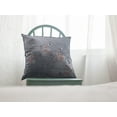 thumbnail image 3 of 20â€ Gray Orange Boho Bird Indoor Outdoor Throw Pillow, 3 of 5