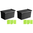 thumbnail image 1 of 2X Bread Pans with Dough Scraper Cutter-Pullman Loaf Pan with Lid,Covered Bread Pan, 1 of 7