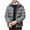 Gray, variant on Men's Fashion Outdoor Jacket, Solid Color Long Sleeve with Pockets. Hoodless Full Zip Closure, Lightweight and Warm, Ideal for Various Casual and Adventure Occasions