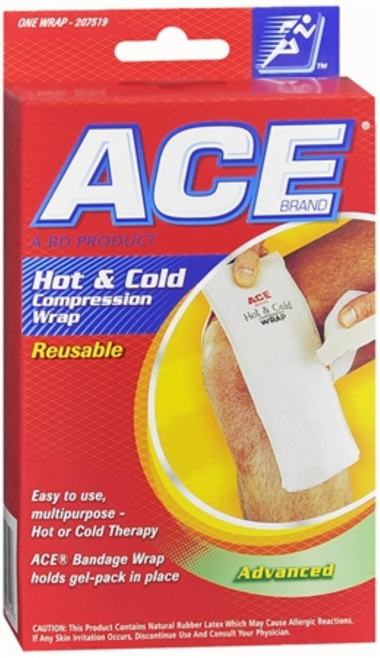 ACE Hot and Cold Compression Wrap Reusable 1 Each (Pack of 2)