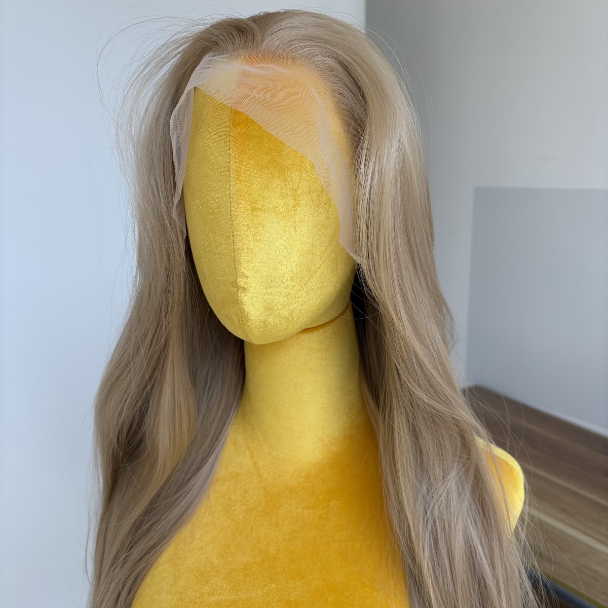 MISSWEN Heat Resistant Hair Blonde Long Glueless Lace Front Wig Daily Wear 26 inch Cosplay HD Lace