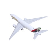Boeing 777F Commercial Aircraft Emirates SkyCargo (A6-EFV) White with Striped Tail 1/400 Diecast Model by GeminiJets