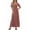1-Watermelon Red, variant on Womens Boho Floral Maxi Dress Short Sleeve Casual Summer Long Dress Crew Neck Flowy A Line Beach Vacation Dress