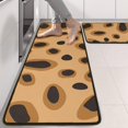 thumbnail image 2 of Kitchen Rugs Sets Of 2,Beige and Black Of Leopard Print Anti Fatigue Kitchen Mat Rugs Non Slip Washable,Decorative Kitchen Floor Mats for Kitchen,Sink,Laundry,17"x47"+17"x47", 2 of 5
