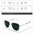 thumbnail image 5 of Top Quality American Army Military Pilot Randolph Re Sunglasses Glass Lens Men Brand Designer Sun Glasses Driving Male, 5 of 5