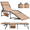 Beige, variant on Renwick Outdoor Folding Adjustable Tanning Chair with Face Hole, Beige