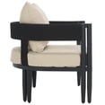 thumbnail image 6 of Safavieh Viola Metal Outdoor Armchair - Set of 2, Black/Taupe, 6 of 13