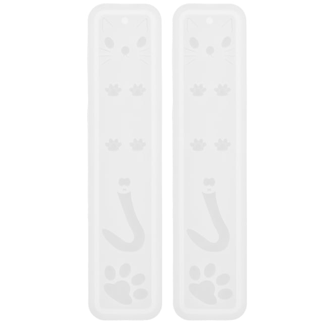 2pcs Crystal Epoxy Resin Bookmark Mold Silicone Casting Mold for DIY Bookmark Handcraft Supply