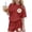 Red, variant on akafmk Summer Teen Girls 2 Piece Outfit Sets Short Sleeve T-Shirt Printed Shorts Matching Sets 3-15 Years