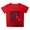 Red, variant on MIXUE Toddler Girls Tops & T-Shirts Kids Summer Letter Round Neck Petal Sleeve Casual Solid Color Pullover Tee Shirts Streetwear,Black,3-4 Years