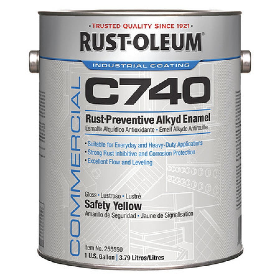 RUSTOLEUM 255550 1 gal. SAFETY YELLOW Glossy Oil Interior/Exterior