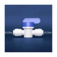thumbnail image 2 of Diameter Ball Valve Quick Connect Fitting 1/4 x 1/4 Inch OD Valve Water System (Package 10), 2 of 6
