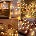 thumbnail image 4 of String Lights 38ft 100 Led Indoor USB Ball String Lights Plug in Fairy Lights with Remote Timer Dimmable 8 Mode for Bedroom Dorm Birthday Party Camping Wedding Christmas Decorations, Warm White, 4 of 9