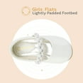 thumbnail image 2 of Dream Pairs Girls Fashion Dress Flats Shoes Kids Slip On Rhinestones Wedding Shoes SERENA-100-INF WHITE/PAT Size 5T, 2 of 6