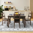 thumbnail image 4 of Haperlare 5x7 Vintage Printed Area Rug Boho Rug, Machine Washable Non Slip Rug Low Pile Indoor Floor Carpet for Living Room Bedrooms Home Decor, Gray, 4 of 8