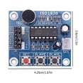 thumbnail image 1 of Módulo de grabadora de grabación de voz ISD1820 con altavoz de audio de sonido de micrófono Sywqhk Para estrenar, 1 of 2