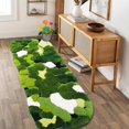 thumbnail image 2 of Alfombras de baño Hifuwan Cute Green Moss, 60 x 150 cm, 2 of 6