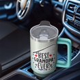 thumbnail image 4 of 40oz Grandpa Distinguished Tumbler, Insulated Stainless Steel Cup with Handle, Best Birthday Gift, 4 of 5
