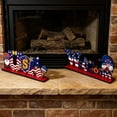 thumbnail image 6 of Nkmbld 4th of July Wooden Table Decor Patriotic Wood Sign Tabletop Centerpiece for Independence Day Office Desk Home Kitchen Tiered Tray Decor Shelves, 6 of 8