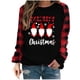 thumbnail image 2 of Pntutb Navidad moda mujer Casual manga larga impreso señoras sudaderas tops Pntutb Pntutb-2537, 2 of 5