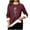 Burgundy, variant on TFEOQRY Women's Crew Neck Sweatshirt Floral Print Fleece Lined Long Sleeve Casual Pullover Fall Winter Top Black
