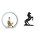 thumbnail image 1 of Escultura De Figura De Una Elegante Lectora Y Un Majestuoso Caballo Para Dormitorio, Mesa, Centro De Mesa, Estantería, Decoración Abstracta Y Versátil De Estilo Rústico., 1 of 8