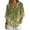 Daisy Flower, variant on Xoenoiee Paint Splatter Print Womens 3/4 Sleeve Tops Cotton Linen Shirts V Neck Lace Casual Loose Fit Blouses Button Down Boho Tees, Size S