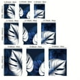 thumbnail image 4 of 3pcs Frameless Abstract Blue White Plant Leaf Posters Print Modern Home Decor Picture Wall Art Canvas Painting Nordic Living Room Decor, No Frame, 4 of 4