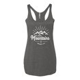 thumbnail image 2 of Matthew 17:20 He Moves Mountains | Womens Christian Premium Tri-Blend Racerback Tank Top, Premium Heather, Large, 2 of 3