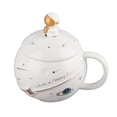 thumbnail image 2 of Taza De Astronauta Linda De 400 Ml - Taza De Cerámica Premium Con Cuchara Con Tapa Para Café, Té, Leche, Ergonómico, 2 of 8