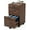Dark Brown, variant on VINGLI 3-Drawer File Cabinet with Lock, Wood Rolling Filing Cabinets for Home Office, Mobile Printer Stand, Under Desk File Organizer for Letter Sized Files, 26" H(Caster Included), Oak
